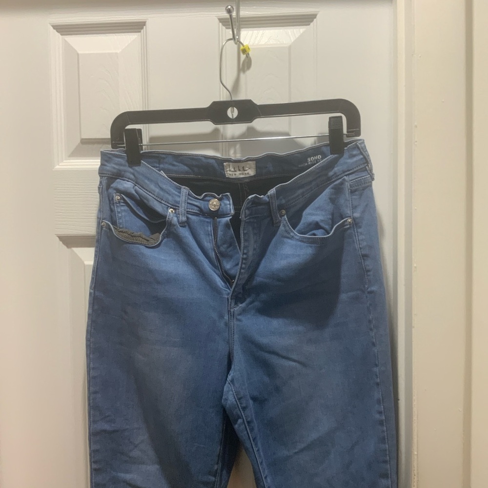 Soho Women's High Rise Blue Jeans